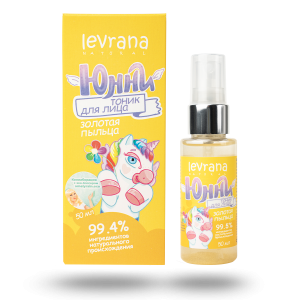 ЮННИ Детский тоник для лица, Золотая пыльца