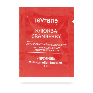 Пробник антивозрастного крема для лица "Клюква"
