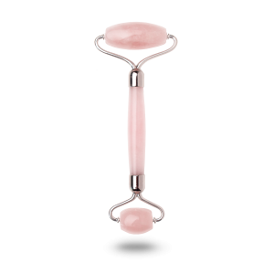 Роллер для лица массажный, розовый кварц