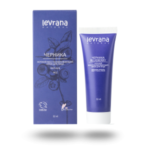 Ночной крем для лица "Черника", ANTI-AGE