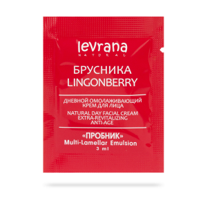 Пробник дневного крема для лица «Брусника», ANTI-AGE