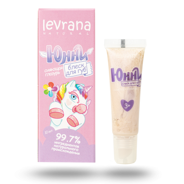 ЮННИ Детский блеск для губ, Сияющая глазурь