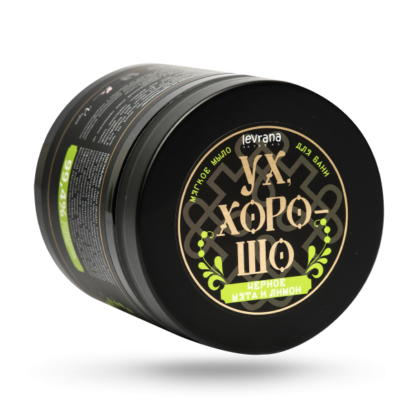 Мягкое мыло для бани "УХ, ХОРОШО" мята и лимон