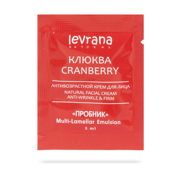 Пробник антивозрастного крема для лица "Клюква"
