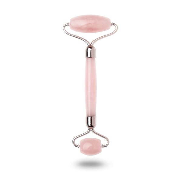 Роллер для лица массажный, розовый кварц
