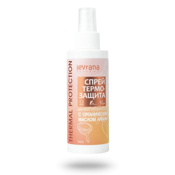 Спрей-термозащита для волос с органическим маслом арганы