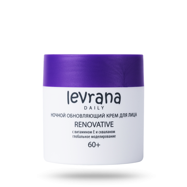 Ночной обновляющий крем для лица, 60+