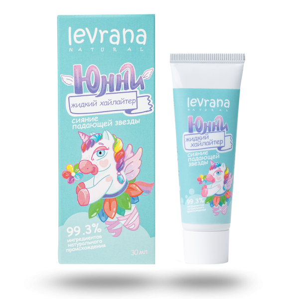 ЮННИ Детский жидкий хайлайтер для лица, Сияние падающей звезды